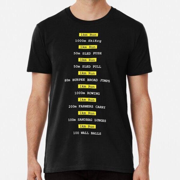 Unisex Shirt Cotton Oversize Large Size Hyrox Fitness Race Made In Australia Tshirt S To 2XL