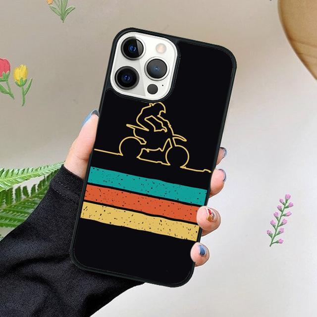Moto Cross Motorcycle Sports Phone Case For iPhone 17 Air 15 16 16e 11 12 13 14 Pro Max Cover For iPhone 17 Air Max Plus Fundas