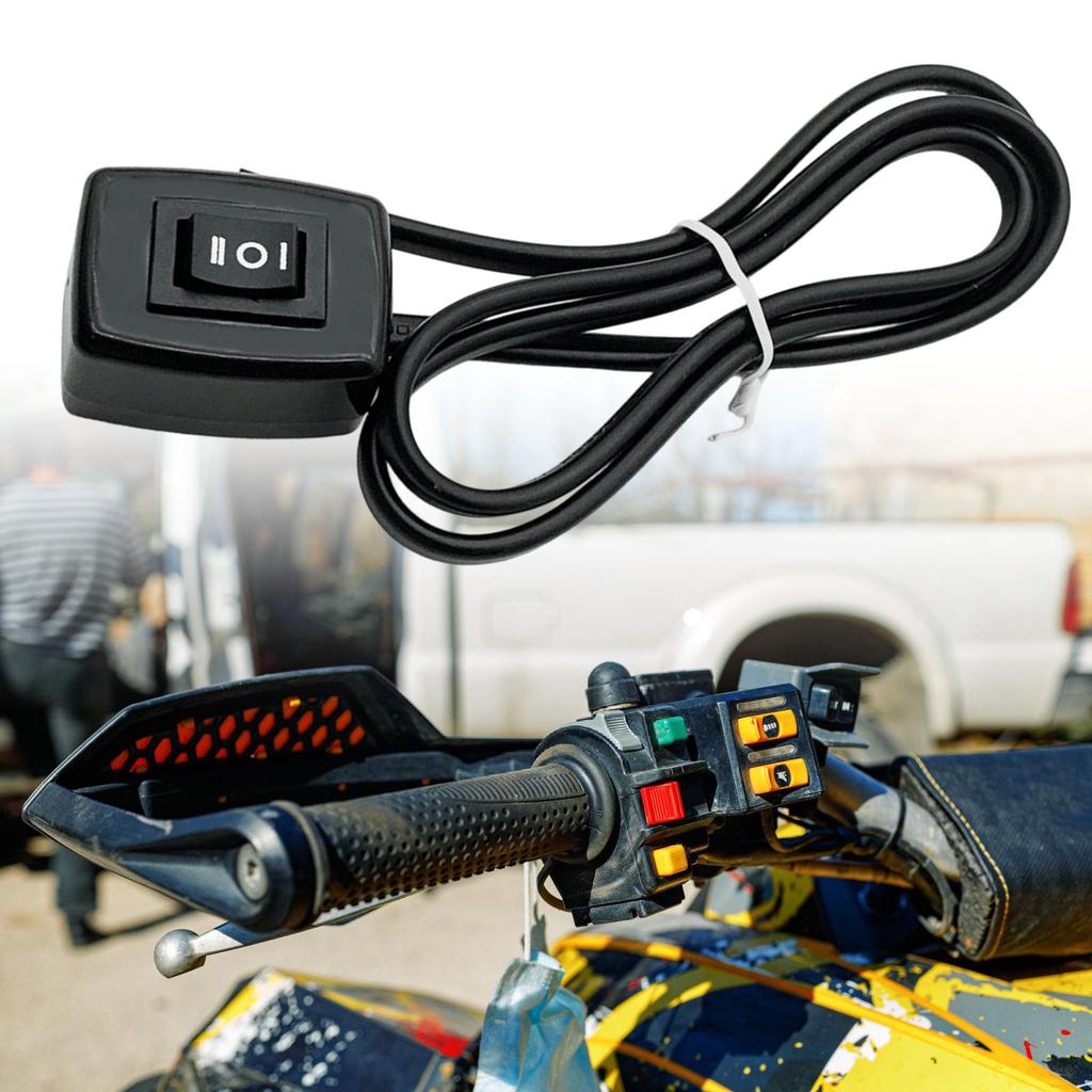 LED Backlit Motorcycle Toggle Switches Weather Resistant Plastic Quick Installation for Most Motorbikes And Scooters