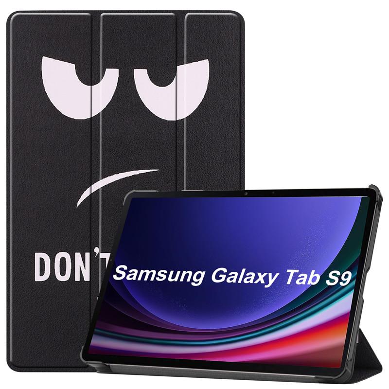 

Чехол для планшета для Samsung Tab S9 S8 5G, чехол с милым единорогом и котом, раскрашенная флип-подставка, смарт-книжный чехол для Galaxy Tab S9 S8, 11 дюймов Galaxy Tab S9 11inch циан