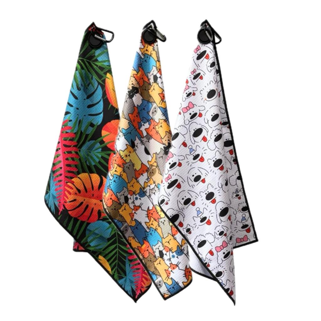 HELLO NRC Golf Towel Club Wipe, Microfiber Sports Towel, Hand Towel, Super Absorbent, Quick Drying, Golf Goods, Can be used to wipe golf clubs, golf