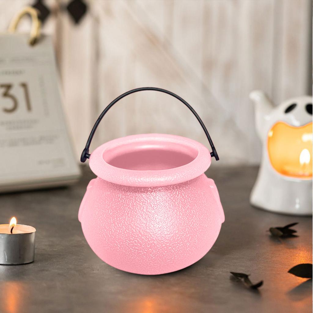 Colorful Witch Bucket Candy Jar 6 Pcs 7cm Bucket Halloween Desktop Ornaments