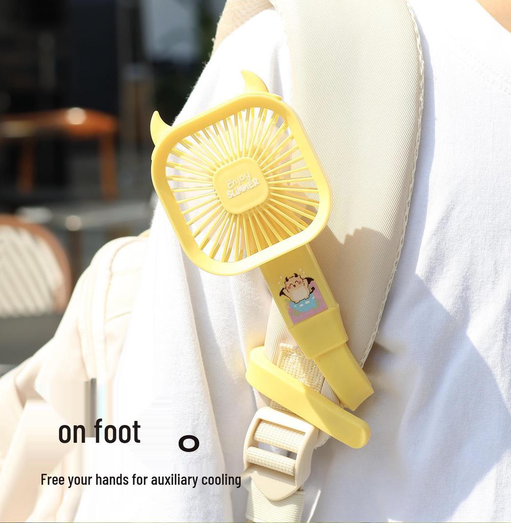Portable USB-Rechargeable Baby Stroller Clip Fan - Silent and Multi-functional, for Crib or Umbrella Use