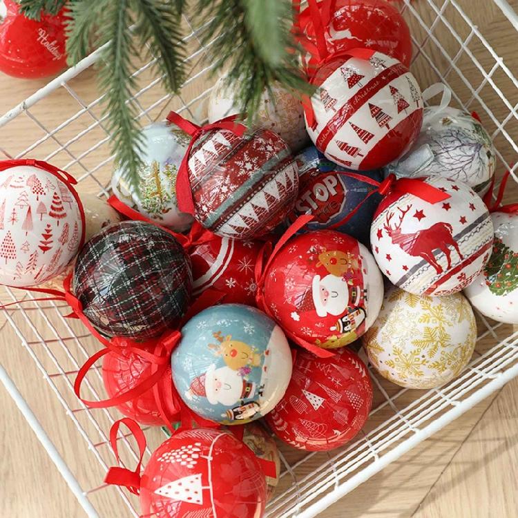 Christmas Foam Ball Xmas Tree Pendant Festival Holiday Party Front Door Decor
