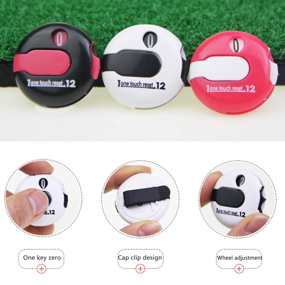 Golf Score Keeper with Clip Manual Counting Tool Up To 12 Points Putting Score Counter for Golf Sport Teacher