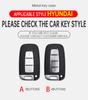Car Key Case Cover For Hyundai Genesis Coupe Sonata Ix35 For Kia Forte Sportage K2 K5 Zinc Alloy Leather Protector Accessories