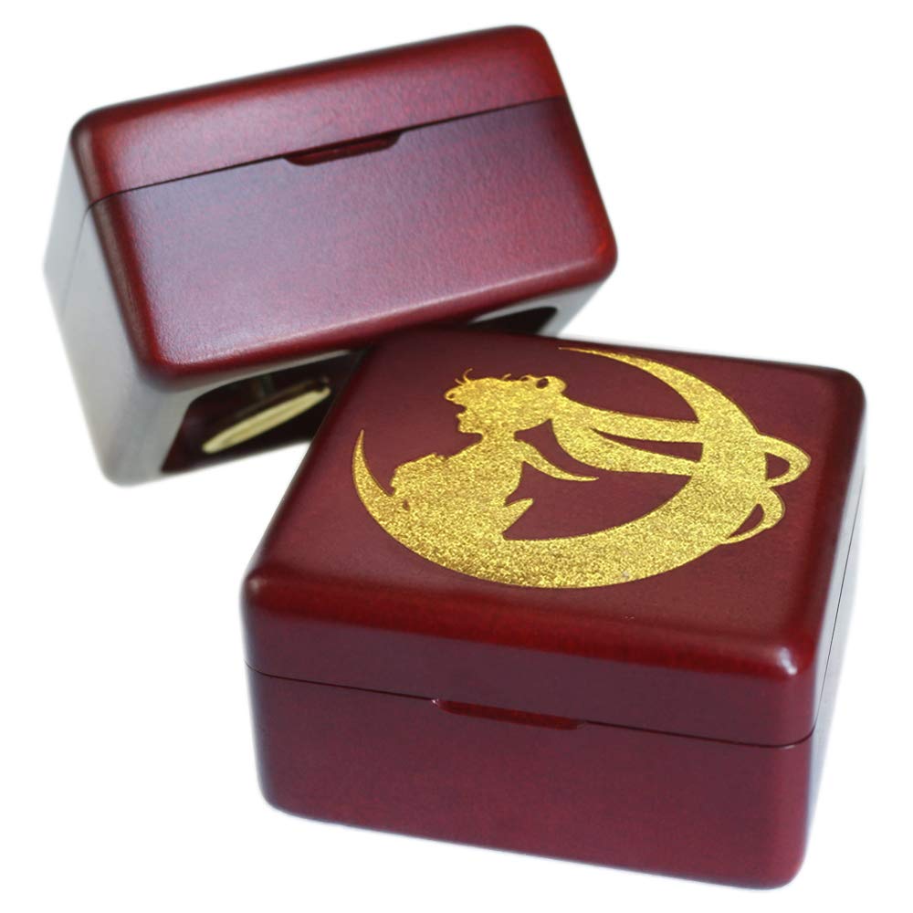 Sinzyo Hudební skříňka Dřevěná Pretty Guardian Sailor Moon Hudební skříňka Skvělá pro nebo jako dárek k výzdobě vašeho pokoje výročí, narozeniny, oslavy,