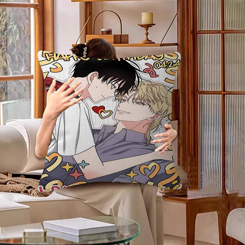 Low Tide In Twilight Anime 45*45cm Cushion Cover Pillow Cover Decor Pillowcase Home Pillowcase For Couch Pillow