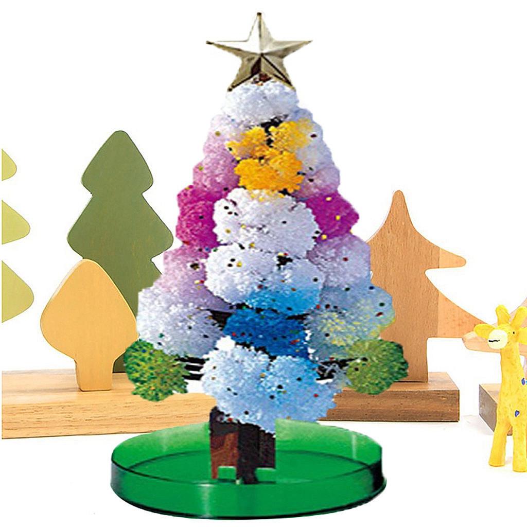 Novelty Funny DIY Visual Paper Crystals Growing Christmas Tree Science Toys Stocking Filler Gift