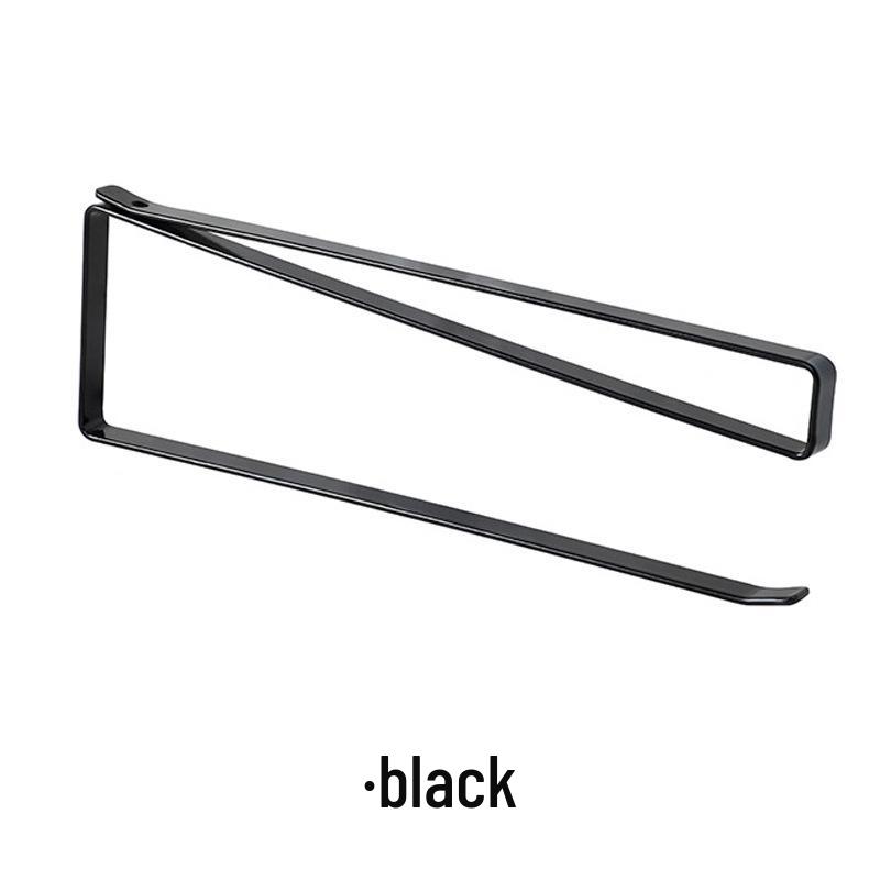 Punch-Free Kitchen Paper Towel, Cling Film & Rag Holder - Iron Art Hanging Storage Rack