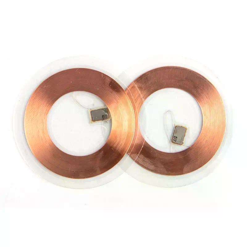 5pcs Copper Coil RFID Keyfob 125KHz ID T5577 Coin Card Rewritable for Apartment Gate Entry Lock System
