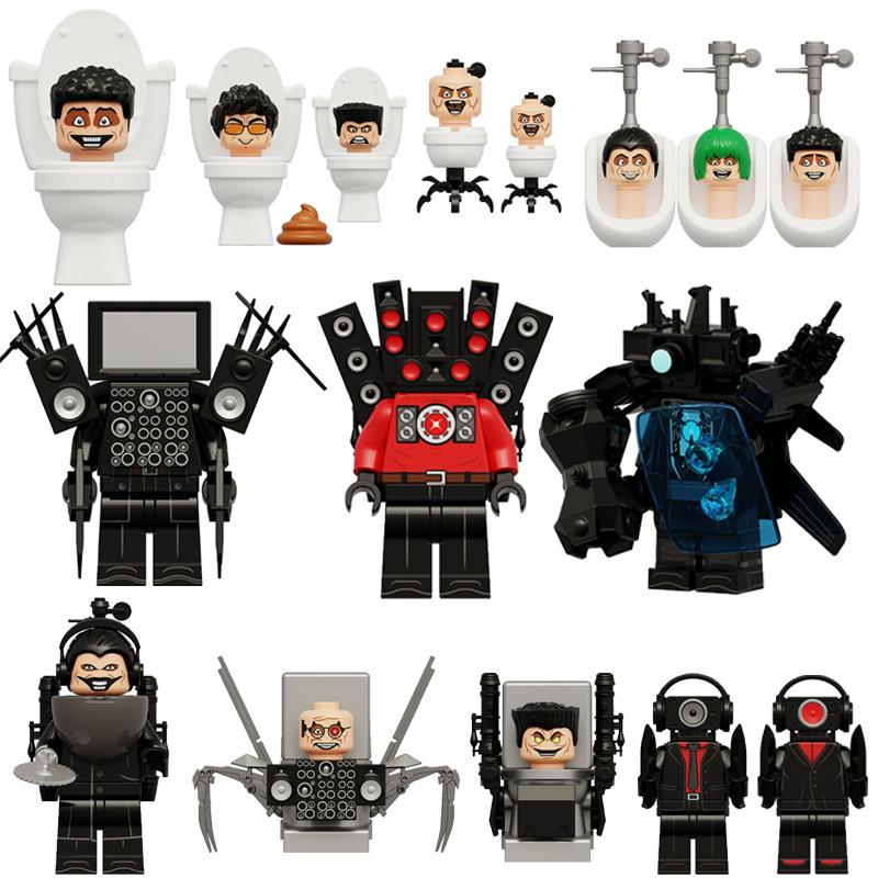 3pcs/set Skibidi Toilet Game Peripheral Toy Speakerman TV Man Cartoon Character Model Collection Toys Birthday Gifts