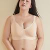 Seamless Large Chest Small Full Cup Bra Anti-sagging Wide Shoulder Strap Pressure Relief Jelly Strip Large Size Bra