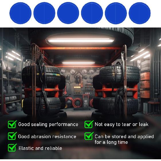 90PCS Tire Repair Patch, 32Mm 42Mm 58Mm Rubber Tyre Puncture For Fast Repair, Round Auto Tire Repair Tool For Car Truck Motorcycle Inner Tire,