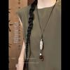 Bohemian Ceramic Necklace: Vintage Ethnic Long Sweater Chain & Zen Choker