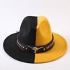 Popular European and American Classic Double-color Wide-brimmed Top Hat Men's and Women's Fashion OL Style Cowboy Hat Jazz Hat