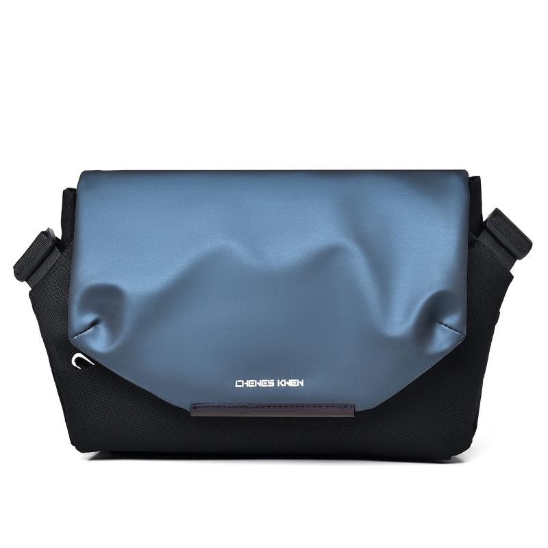 

New messenger bag men s shoulder back chest bag large capacity chest satchel men s bag чёрный