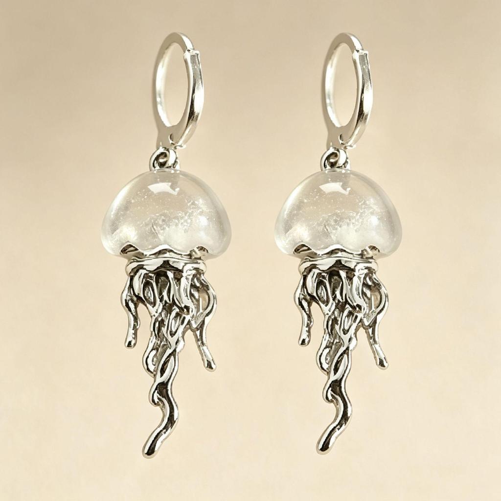 "Deep Sea Healing" Fresh Jellyfish Necklace - Romantic Summer Seaside Accessory