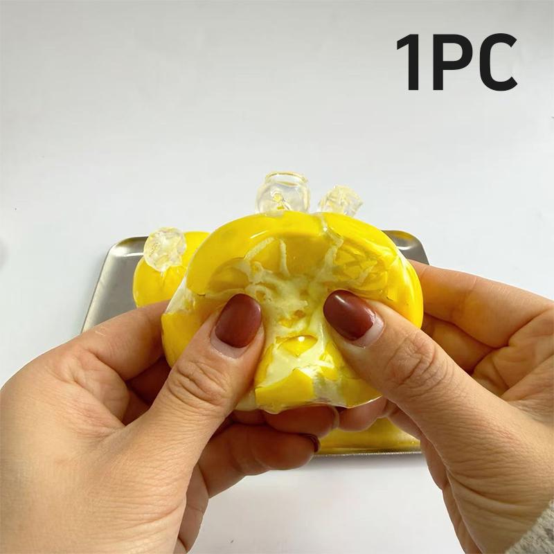 New Orange Handmade Wax Skin Crispy Shell Decompression Ball Slow Rebound Clay Kneading Toy Crispy Shell Crushing Decompression