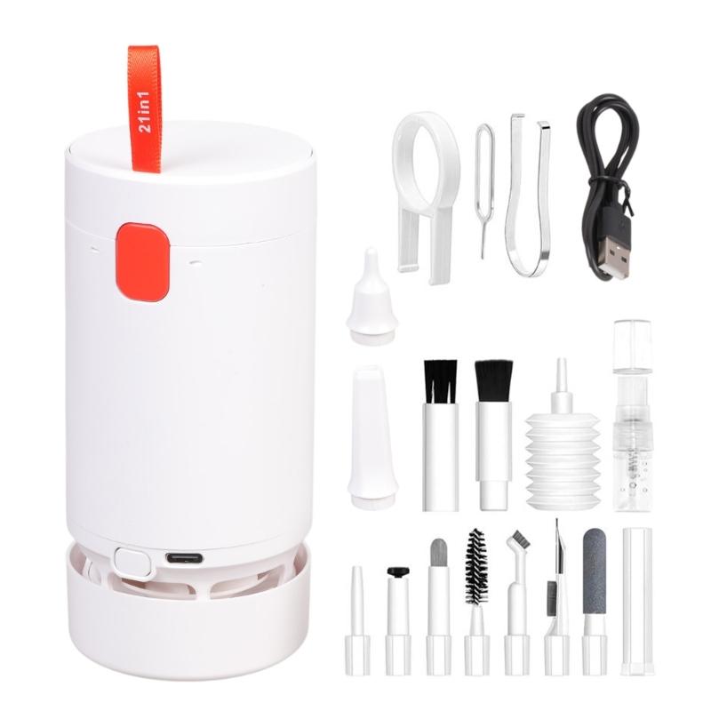 

21 in 1 Multifunctional Cleaner Set Computer Phone Earphone Camera Cleaning Kit Mini USB Charging Desktop Cleaner Keycap 1