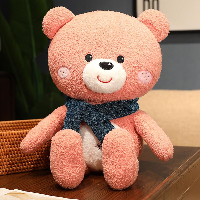Cute Cute Scarf Bear Doll Plush Toy Teddy Bear Hug Bear Doll Children Soothing Doll