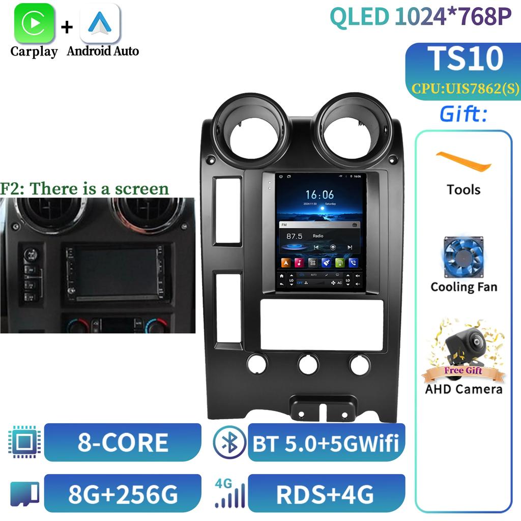 9.7" For Hummer H2 2002-2007 Car Player Auto Radio Stereo Head Unit Multimedia Player GPS Navigation Screen Audio Media Car Set