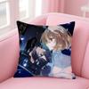 Watashio Tabetai Hito De Nashi Cushion Cover Comfortable Reversible Pillow Cover Ideal For Car Sofa Bedroom & Beyond