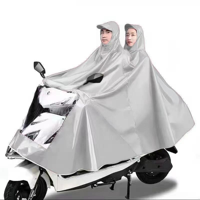 Extra Thick XL Stormproof Rain Poncho for Electric Vehicles - Unisex Full Body Motorcycle Cover with Foot Protection
