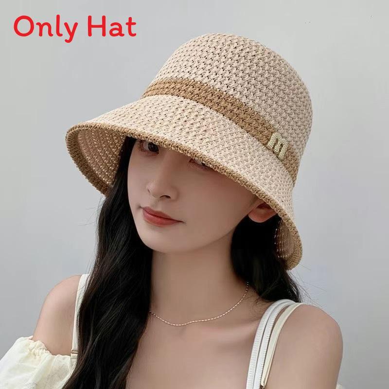 Sun Protection Sunhat For Women Foldable Korean Style Breathable Wide Brim Summer Hat
