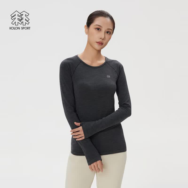 KOLON SPORT Women s Wool Seamless Long Sleeve T-Shirt S