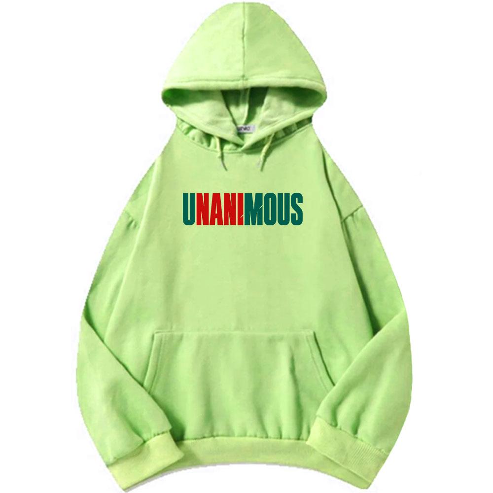 The Paradise UNANImous Hoodies Graphic Print Merch Unisex Streetwear Long Sleeve Casual Hooded Sweatshirt Women Men Pullovers