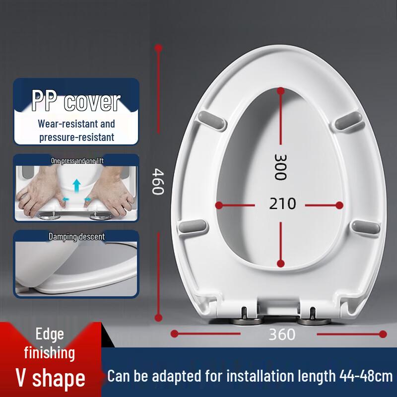 Homeglen Universal Soft-Close Toilet Seat