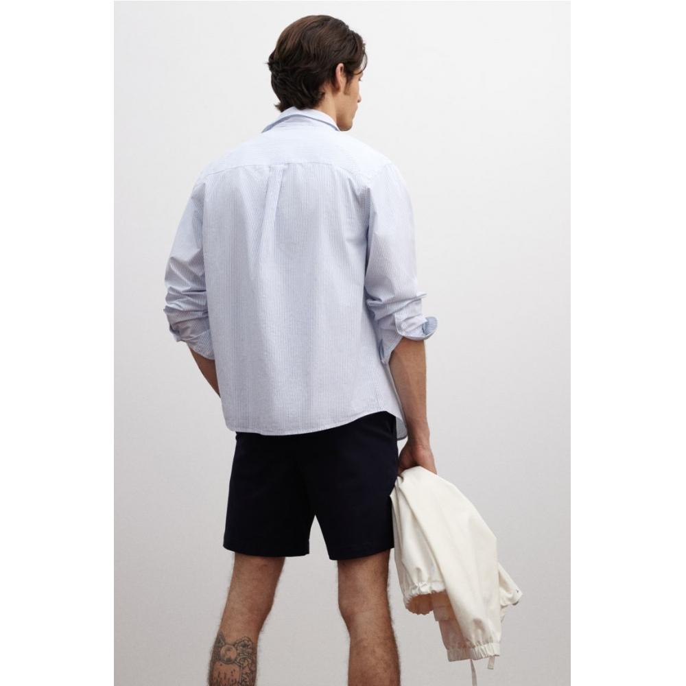 H M cHino sHorts Regular Fit Navy Blue