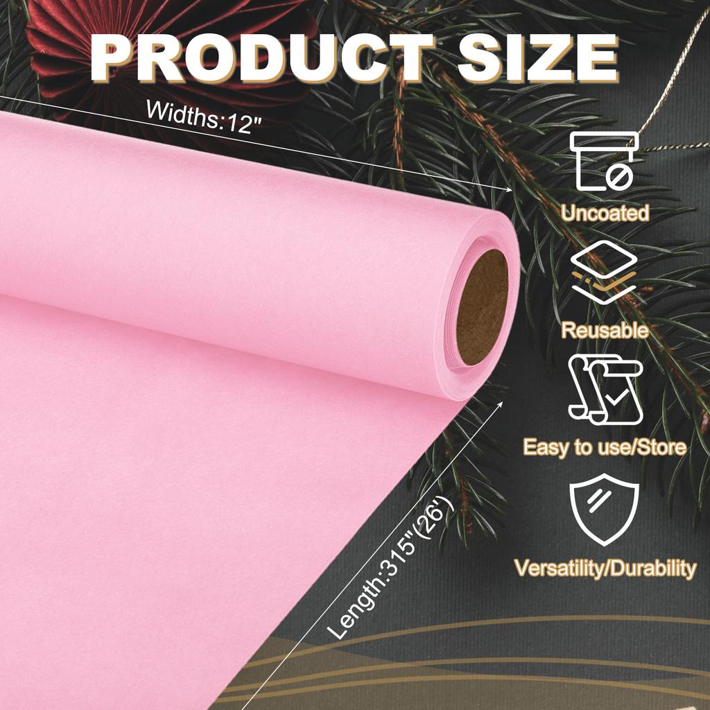 6 Colors 30cm Kraft Paper Wrapping Paper 80GSM Craft Paper Roll Packing Paper for Poster Bulletin Board Gift Wrapping Moving Art