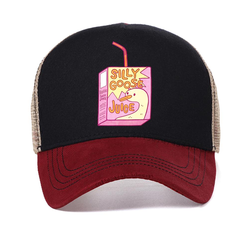 

Silly Goose Juice Baseball Cap fashionable Hip Hop Golf caps For Men Women casual Snapback hat outdoor Breathable sun hats Adjustable красный