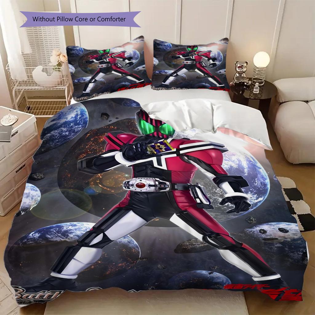 Kamen Rider Soft and Comfortable Duvet Cover, Children's Bedding Set Gift, Extra Large Size, Various Sizes Available LXR82