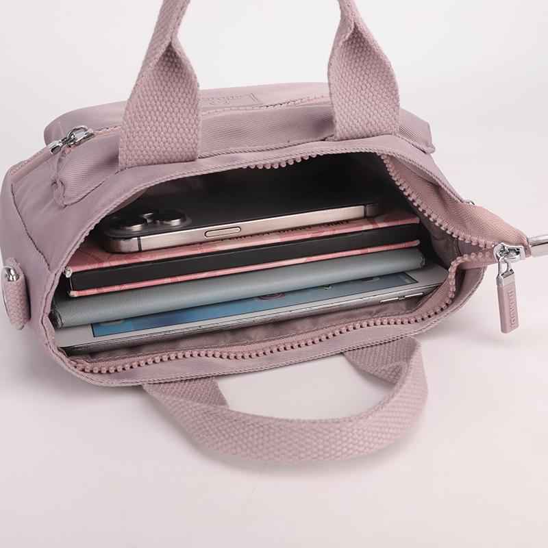 Waterproof Nylon Shoulder Bag Women's Multi-Compartment Mobile Phone Bag Handbag Crossbody Bag