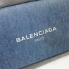 Used BALENCIAGA Navy clipClutch bag denim Women