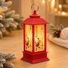 Christmas Party Lantern, Compact ABS Lighted Holiday Ornament for Mantel Tabletop Bookshelf and Shop Window Styling