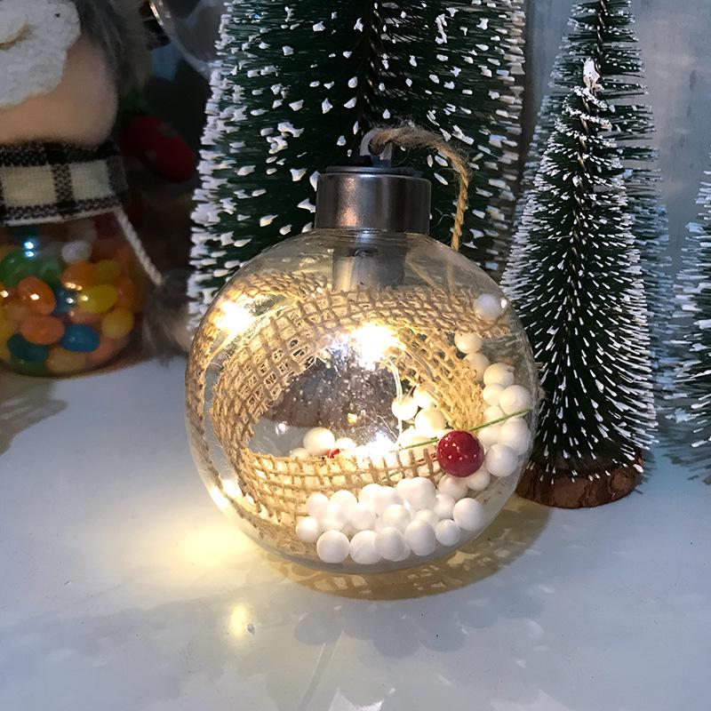 Kerstversieringen Lichtgevende Plastic Kerstbalversieringen Kersthangers