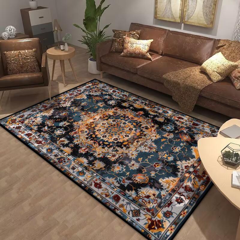 Bohemia Living Room Rugs Decoration Bedroom Deluxe Anti Slip Floor Mat Large Area Carpet Lounge Rug Persian Carpet Washable