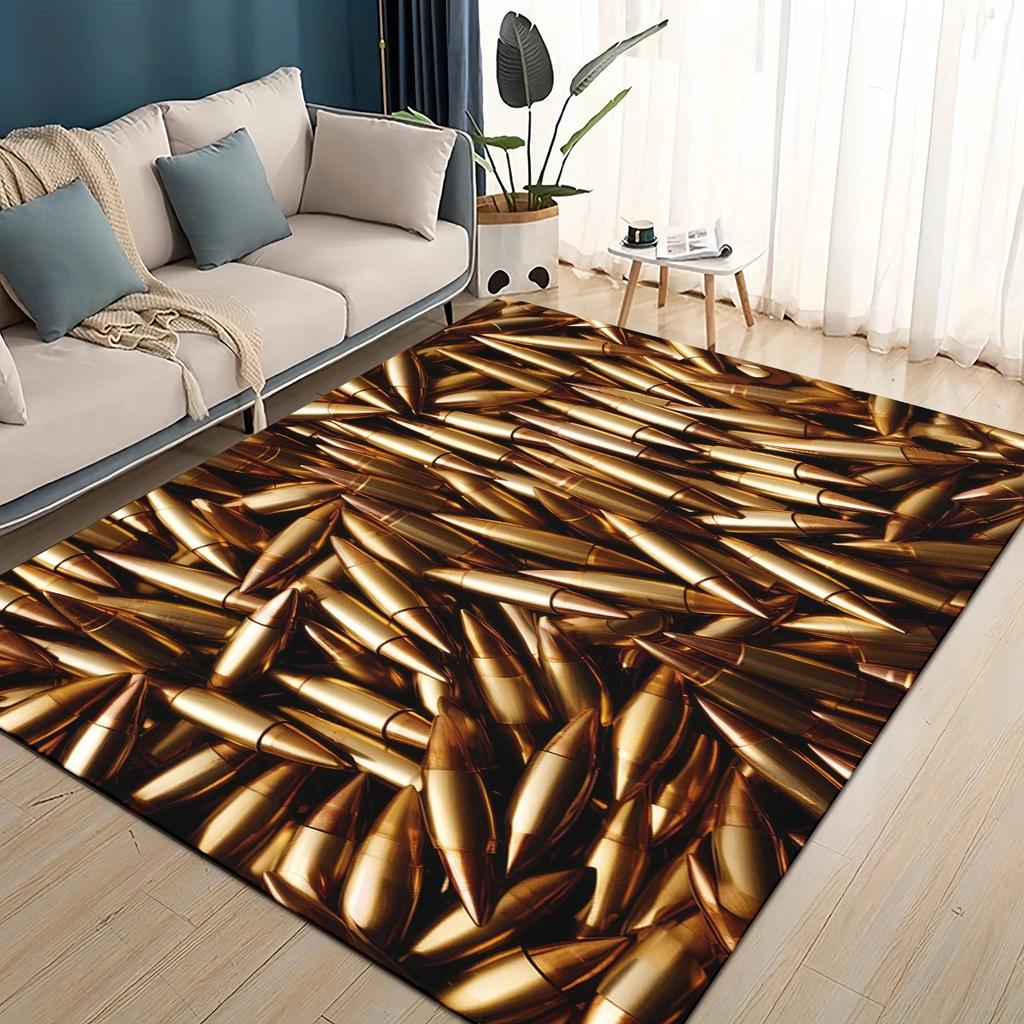 27 Arten Coole Verschiedene Arten von Pistolenkugeln Teppich für Wohnzimmer Schlafzimmer Haus Sofadekoration, Kinder Spielen Rutschfeste Bodenmatte