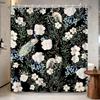 Boho Shower Curtain  - Celestial Moon & Botanical Vine Print Waterproof Bathroom Curtain with Rust-Proof Hooks Included,Bohemian