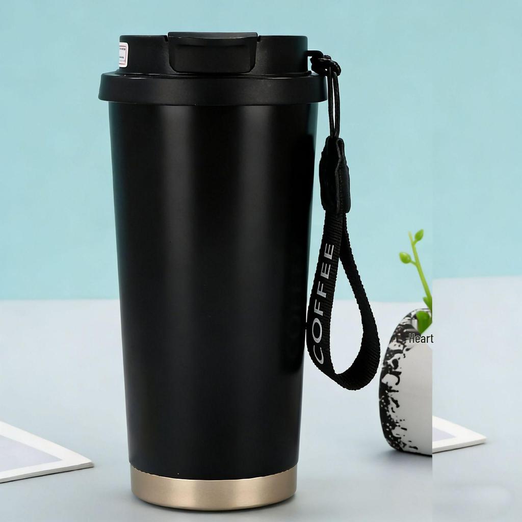 Premium Lily 316 Stainless Steel Insulated Coffee Cup - Simple, Portable, Large Capacity, Customizable