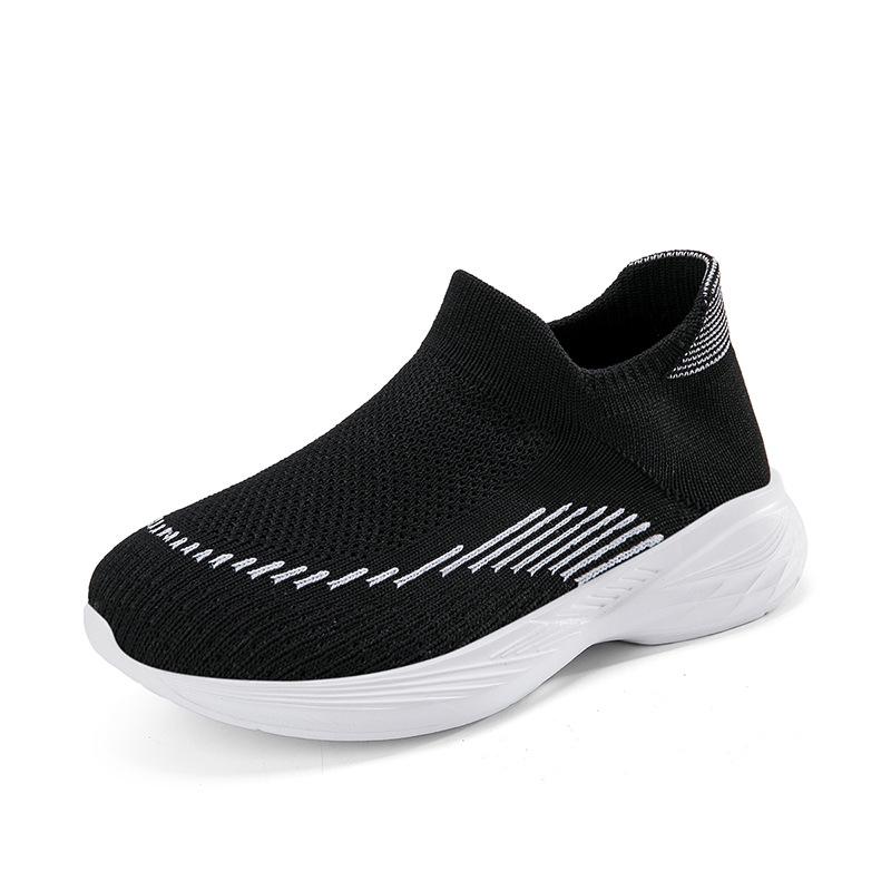 2024 Kids Slip-On Flyknit Sports Shoes - Casual Sock Style for Boys & Girls