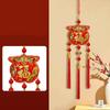 Chinese Knot Blessing Character Pendant Red Hanging Lucky God of Wealth Pendant Spring Festival Pendants