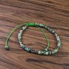 Turquoise Handmade 4mm Tibetan Beads Healing Calming Minimalist Women Bracelet