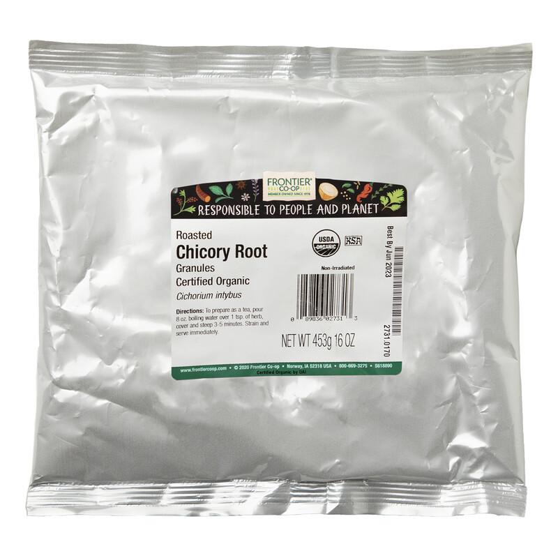 Organic Roasted Chicory Root Granules, 16 Oz (453 G)