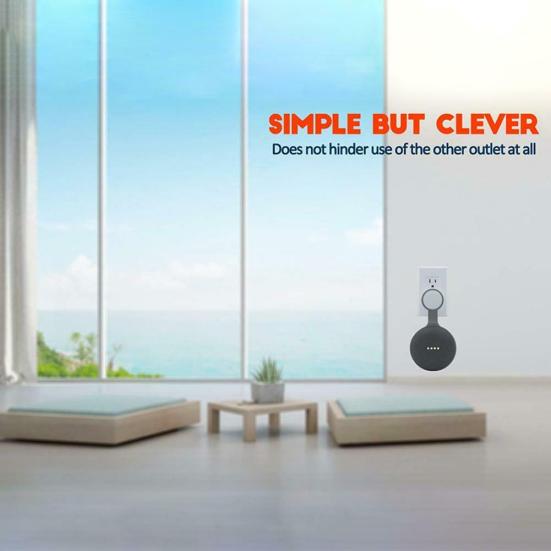 Outlet Wall Mount Bracket Holder Accessory for Google Home Mini Smart Speaker