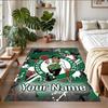 Crystal Velvet Rug Custom Name Text, Soft Non Slip Floor Mat Home DecorCeltic FC